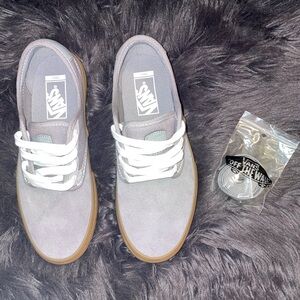 Vans Classic Gray and White Sneakers
